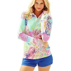 NWOT Lilly Pulitzer UPF 50+ Reagan Zip-Up